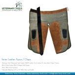Farrier Leather Chaps / Apron made of SUEDE LEATHER Cardura Jeans Fabric