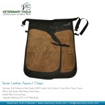 Farrier Leather Chaps / Apron made of SUEDE LEATHER Cardura Jeans Fabric